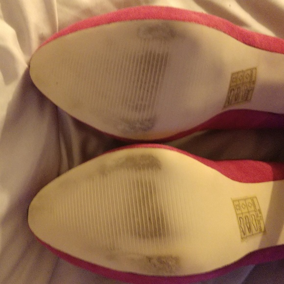 Pink 🩷 suede platform heels size 11 - Picture 14 of 16